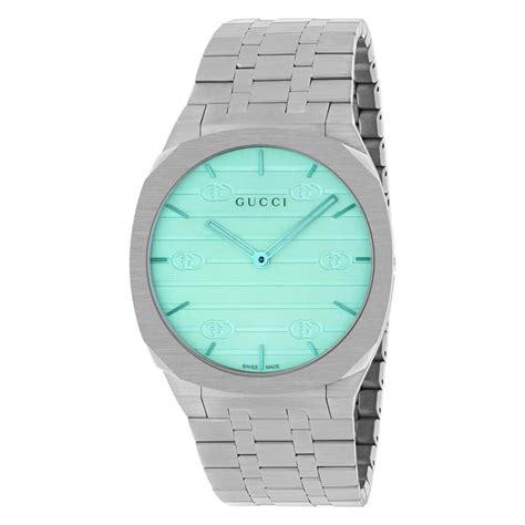 gucci tiffany blue|GUCCI 25H watch, 38mm in steel .